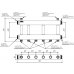 Модульный коллектор MKSS-250-3x32 (до 250 кВт, 2 магистр. подкл. G 2″, 3 контура G 1¼″ вверх или вниз)